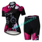  -  2023 CYCLING LADY BIKE Dmsk cyklistick komplet (dres a kalhoty) letn od  www.kadado.cz