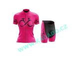  -  2023 BIKE FOREVER LADY #1 Dmsk cyklistick komplet (dres a kalhoty) letn od  www.kadado.cz