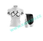  -  2023 BIKE FOREVER LADY #2 Dmsk cyklistick komplet (dres a kalhoty) letn od  www.kadado.cz