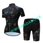  -  2023 CYCLING LADY BUTTERFLY Dmsk cyklistick komplet (dres a kalhoty) letn od  www.kadado.cz