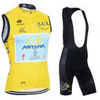  - 2014 Astana Tour de France lut komplet dres bez rukv a kalhoty letn od  www.kadado.cz