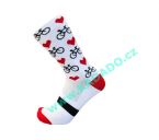  - 2022 Heart Pattern WHITE ponoky SKLADEM od  www.kadado.cz