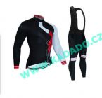  - 2022 Castelli Black/White komplet dres a kalhoty zimn  od  www.kadado.cz