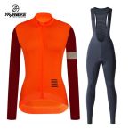  - YKyWBIKE DARK ORANGE dmsk dlouh komplet dres a kalhoty JARO/PODZIM od  kadado.cz